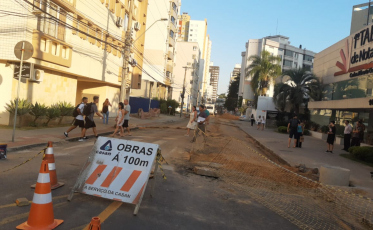 Casan termina obra na Felipe Schmidt nesta quarta