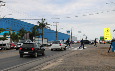 Vereador busca soluções para travessia na SC-445