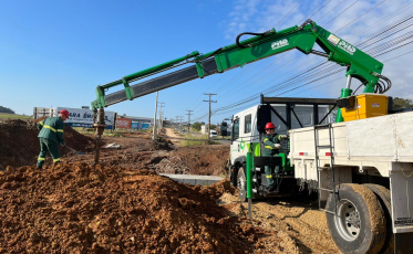 Cooperaliança conclui primeira etapa do deslocamento de rede da obra da SC-445