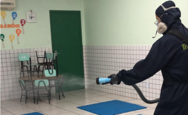 Escolas de Forquilhinha passam por sanitização