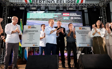 Governador entrega Rodovia da Imigração e revitalização da SC-390 em Pedras Grandes
