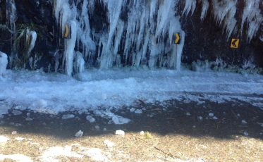 Mais de duas toneladas de sal para tirar gelo da SC-390