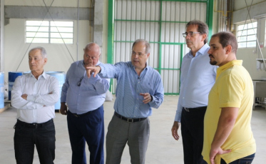 Comitiva da Fiesc conhece projetos de Inovação da Satc