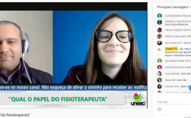 Fisioterapia da Unesc oportuniza aprendizados em seminário online