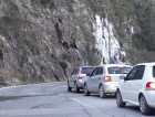 Fim de semana dos engarrafamentos na Serra do Rio do Rastro