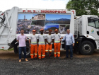 Novo caminhão de lixo em Siderópolis