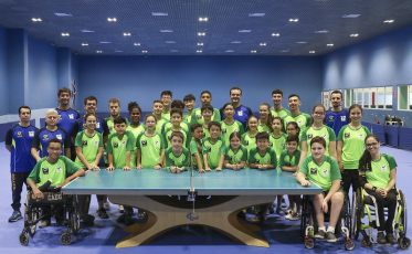 Criciumenses treinam com a Seleção de Tênis de Mesa