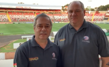 Timaço e Som Maior no local do jogo (VÍDEO)