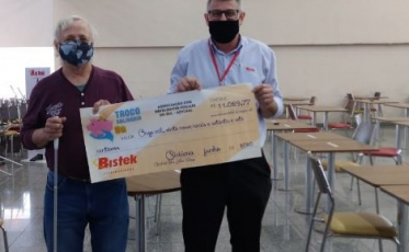 Via Troco Solidário do Bistek, Advisul recebe R$ 11 mil