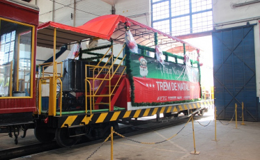 Papai Noel Ferroviário chega em Siderópolis nesta quarta