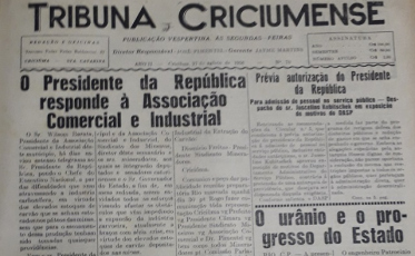 Do casarão, um telegrama para Juscelino