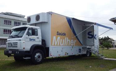 Unidade Móvel Sesc Saúde Mulher segue no Arroio do Silva