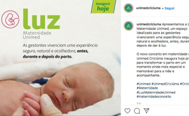 Luz, a nova maternidade da Unimed