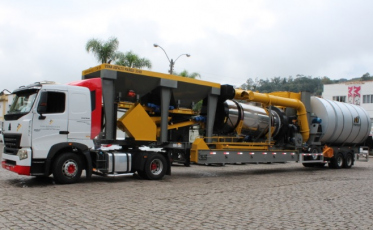 Uma usina de asfalto para sete cidades da região