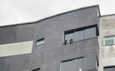 [Vídeo] Visita indesejada: urubus aparecem em janelas de prédio no Centro de Criciúma
