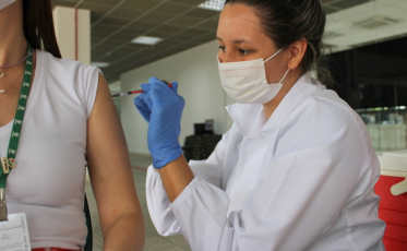 Campus da Unesc tem vacinação contra a Covid