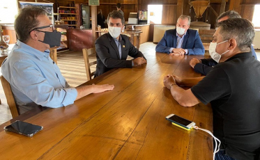 Em Criciúma, prefeitos de Chapecó e São José trocam experiências sobre o combate à pandemia e gestão (VÍDEOS)