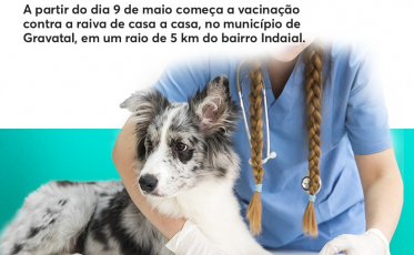 954 animais vacinados contra a raiva na região de Gravatal