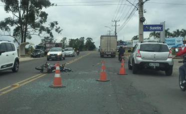 Motociclista morre em acidente na Luiz Lazzarin