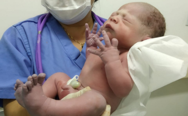 Nasce primeiro bebê de 2019 em Criciúma