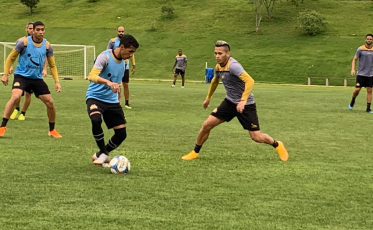 Cavalo testa time com quatro homens no meio