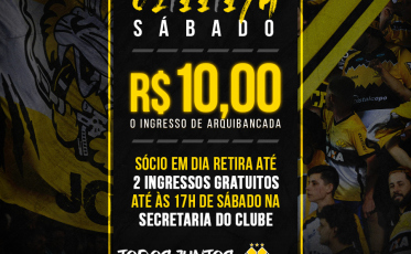 Ingressos a R$ 10,00 para Criciúma x São Bento