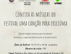 Divulgadas as 36 canções para Criciúma