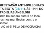 Estudantes aproveitam vinda de Eduardo Bolsonaro para realizar protesto