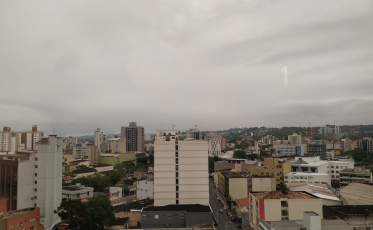 Chuva de pouca intensidade hoje, em Criciúma 
