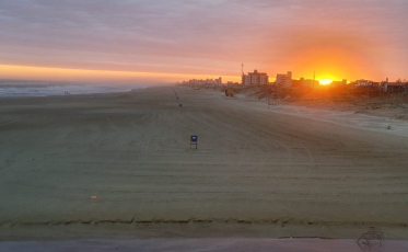 Limpeza no Balneário Rincão chama a atenção de banhistas