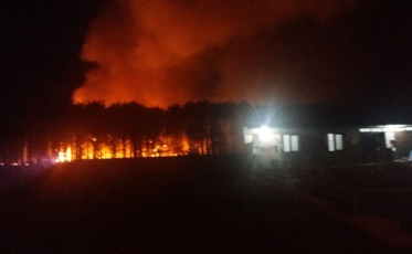 Incêndio de grandes proporções atinge vegetação em Balneário Gaivota