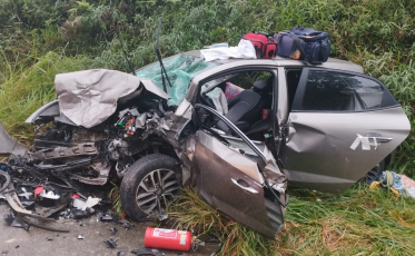 Acidente grave deixa sete feridos na SC-108 em Urussanga 