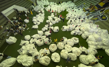 Tigre arrecada 220 toneladas de donativos para o RS