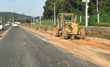 Obras da SC-108 são retomadas nesta quarta-feira
