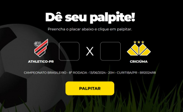 Veja quem ganhou o Bolão do Bistek no jogo entre Criciúma e Palmeiras