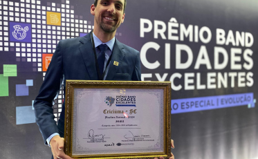 Criciúma é destaque nacional no Prêmio Band Cidades Excelentes 2024
