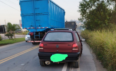 Acidente deixa duas pessoas feridas em Morro da Fumaça