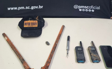 PM prende três homens por furto em empresa de Içara