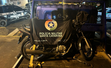 PM prende homem que andava com moto clonada em Criciúma
