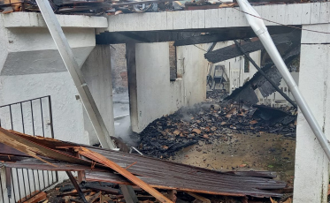 Fogo destrói casa em Urussanga