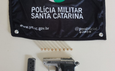 Homem é preso por porte ilegal de arma de fogo em Forquilhinha