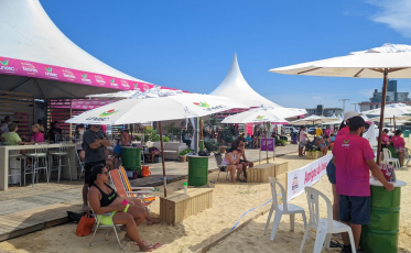 Show gratuito com Thiago Manzoli encerra Desafio Unesc de Beach Tennis