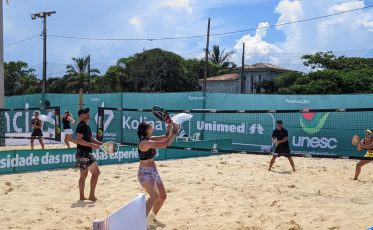 Acompanhe o segundo dia de Desafio Unesc de Beach Tennis
