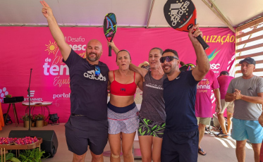 Conheça os campeões do 2º Desafio Unesc de Beach Tennis (FOTOS)