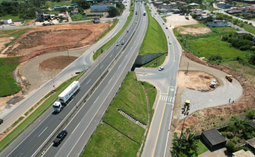 Içara: obra em viaduto na BR-101 entra na reta final 
