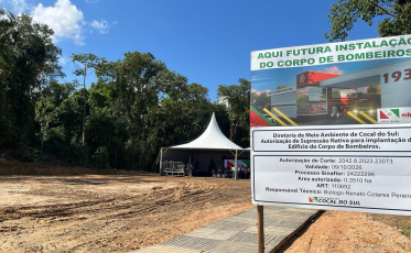 Cocal do Sul: quartel do Corpo de Bombeiros será concluído até novembro