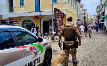 PM intensifica presença no centro de Criciúma