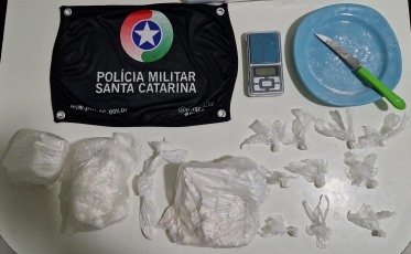 Homem é preso com 864 gramas de cocaína em Nova Veneza