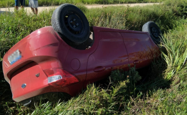 Capotamento mobiliza equipes de segurança em Balneário Rincão
