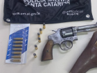 Idoso é preso com revólver em Forquilhinha